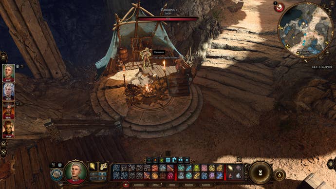 Dammon tending his smithy where you can shape Infernal Iron in Baldur’s Gate 3