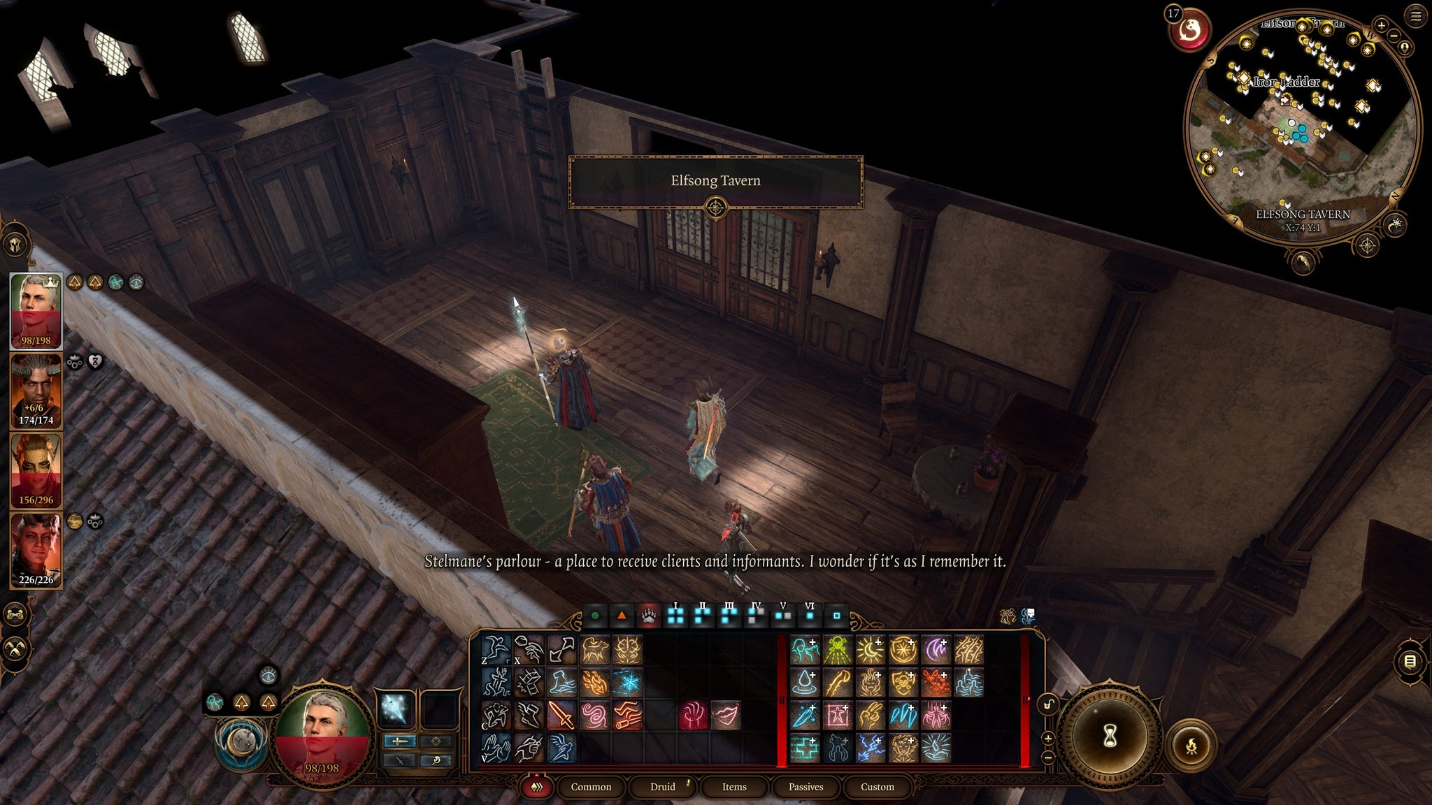 Tav and their party investigating the Elfsong Tavern in Baldur's Gate 3. - 3