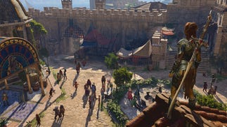 A screenshot of Lae'zel from Baldur's Gate 3.
