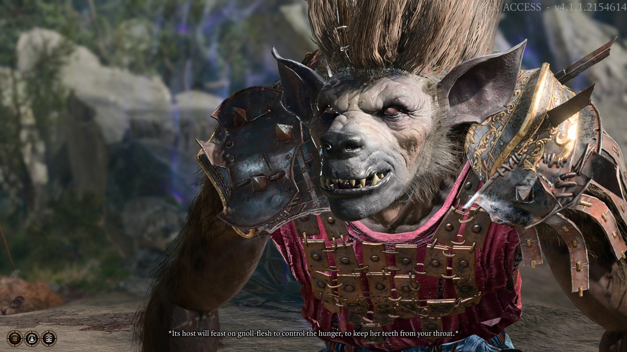 Lae'zel charming a gnoll warlord in Baldur's Gate 3 - 4