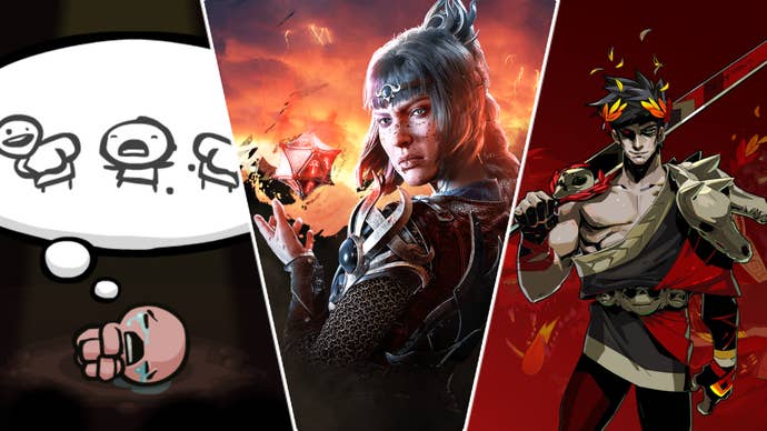 Characters from Baldur’s Gate 3, Hades, and The Binding of Isaac.