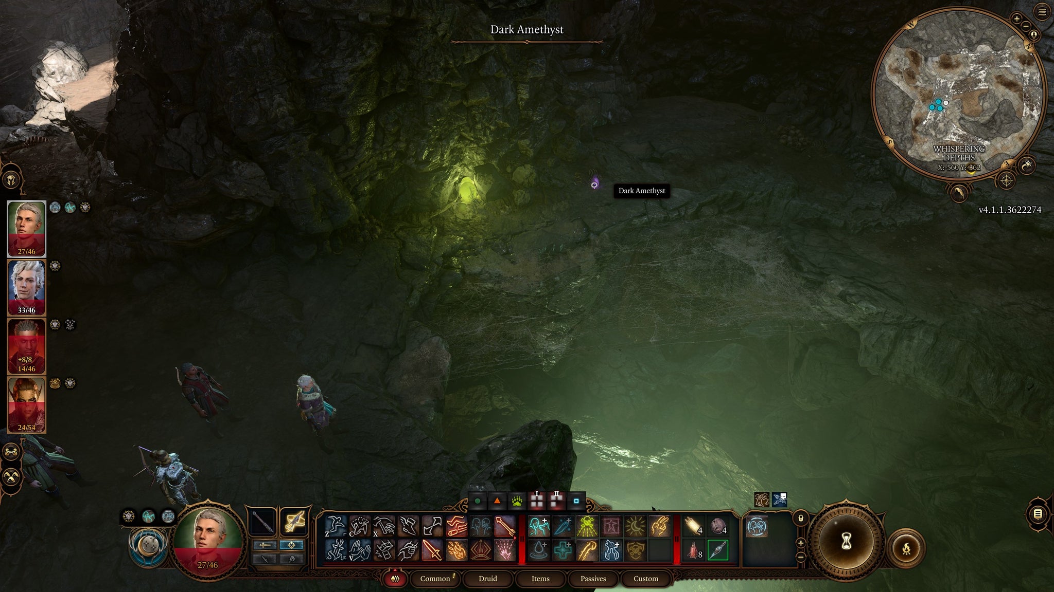 Tav picking up the key to the Necromancy of Thay, the Dark Amethyst, in Baldur's Gate 3 - 3