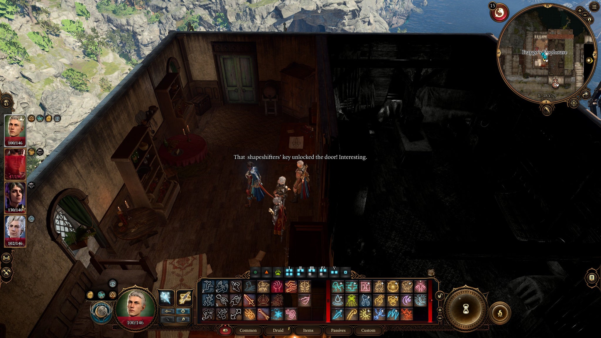 A hidden room behind a bookcase linked to the Open Hand Temple murders in Baldur's Gate 3. - 8