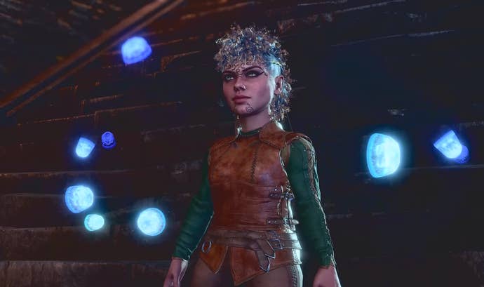 A Swarmkeeper Ranger in BG3, surrounded by jellyfish