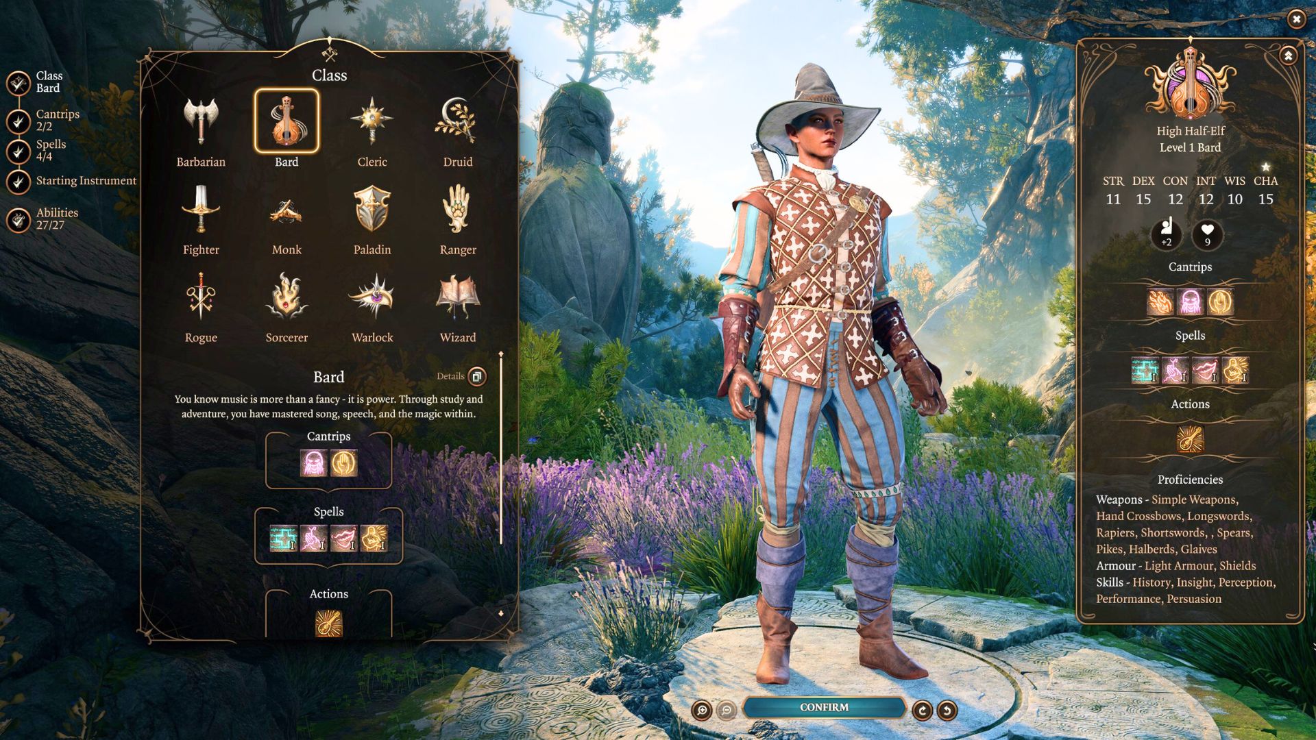 The character respec interface in Baldur's Gate 3. - 3