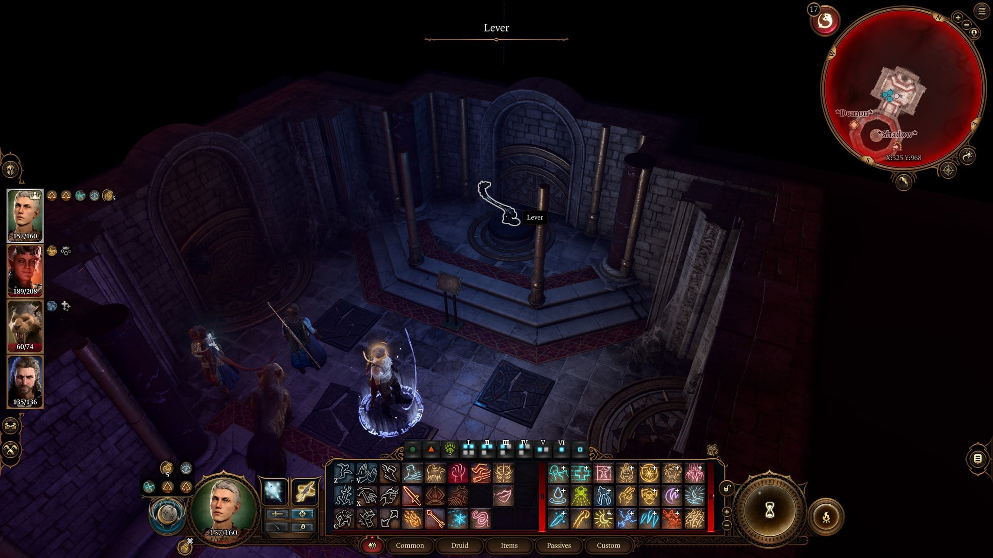 A secret lever that opens the real path through the Sorcerous Sundries vault in Baldur's Gate 3. - 7