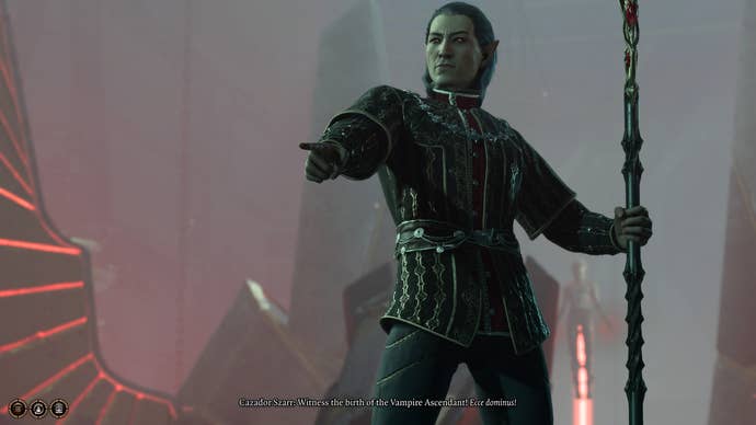 The evil vampire lord Cazador Szarr in Baldur’s Gate 3.