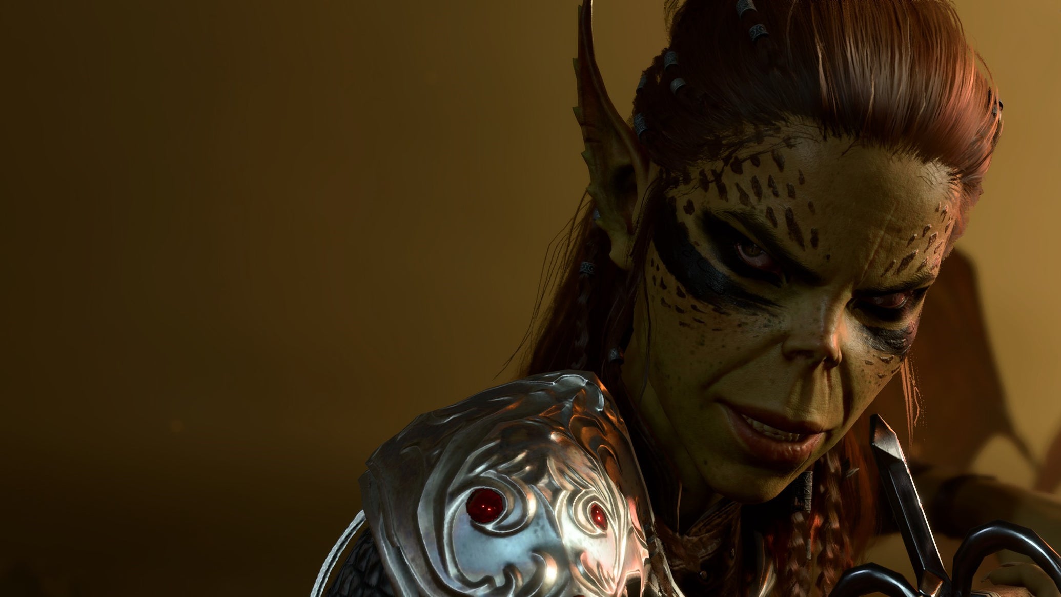 Lae'zel the Githyanki warrior attacking an enemy in Baldur's Gate 3 - 1