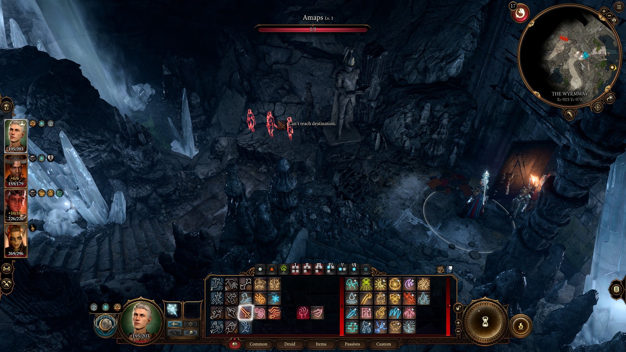 Tav and their party mulling over their choices in the Chamber of Insight inside the Wyrmway in Baldur's Gate 3. - 7