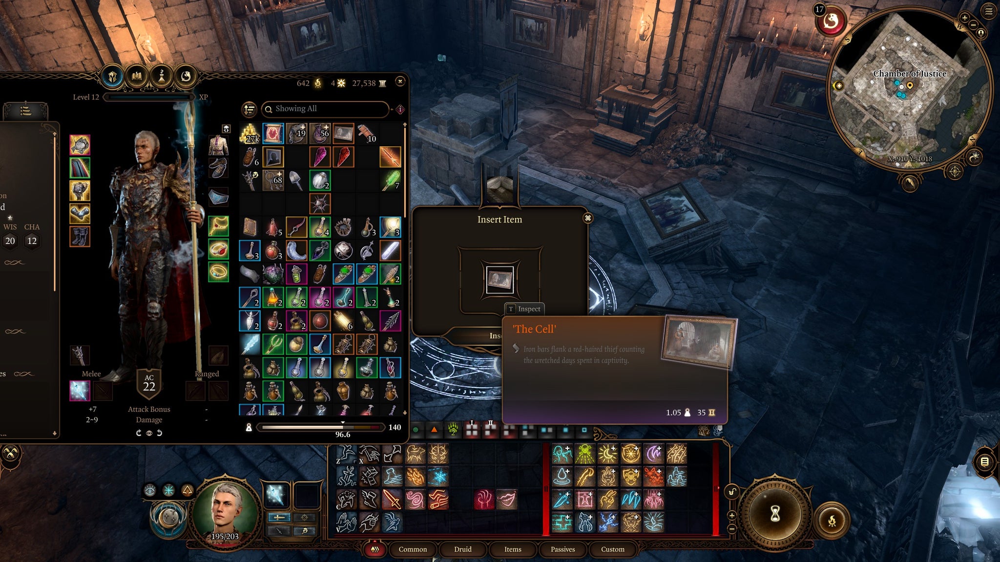 Tav slotting a painting into the Chamber of Justice inside the Wyrmway in Baldur's Gate 3. - 6