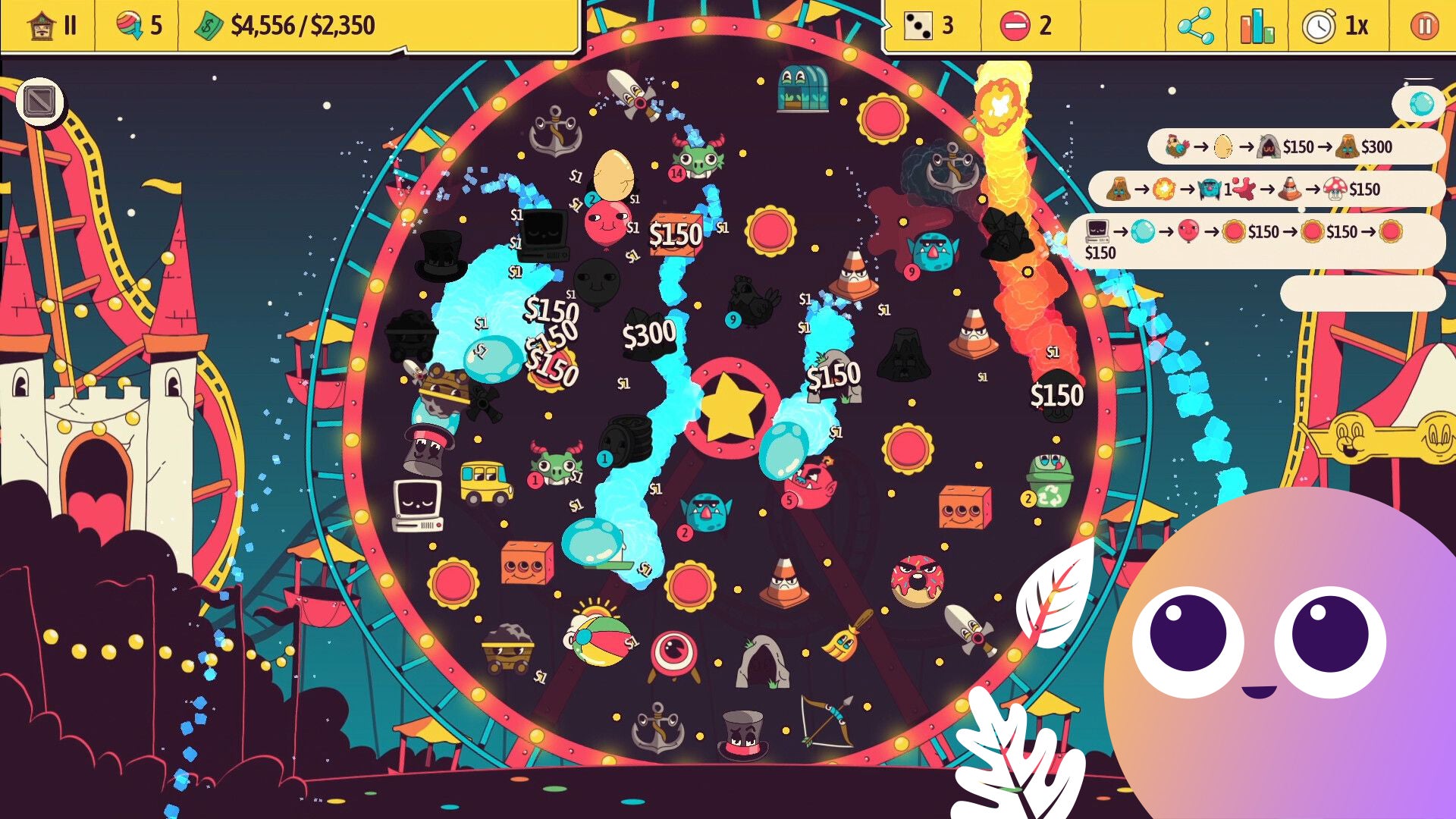 Ballionaire is a pachinko roguelike where you build your board as you play