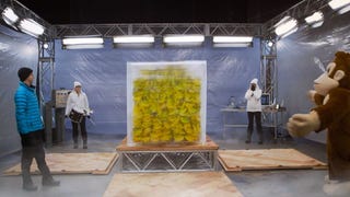 Nintendo says: Guess how many bananas are in this giant block of ice