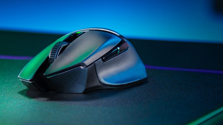A Razer Basilisk X Hyperspeed mouse.