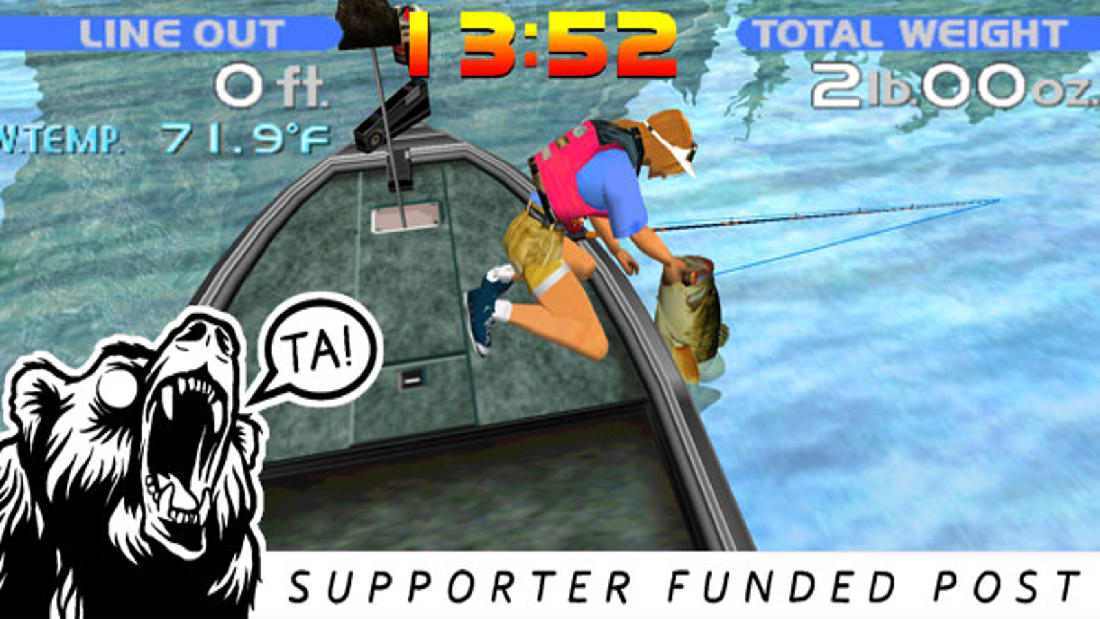 The Five Emotions Of Sega Bass Fishing
