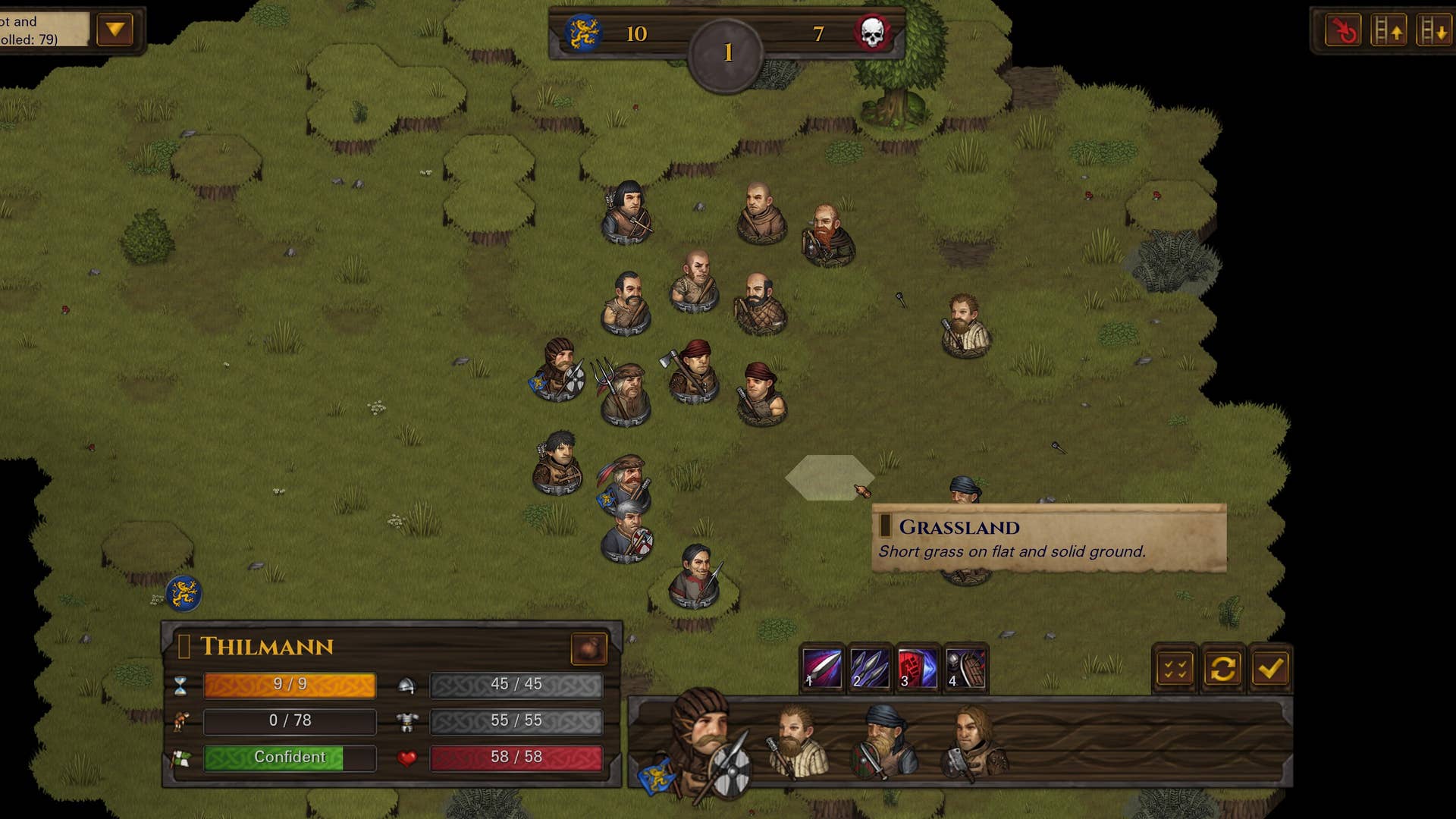 A brilliant fight in Battle Brothers.