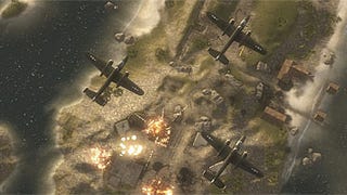 Battlefield 1943 screens show planes, bombs