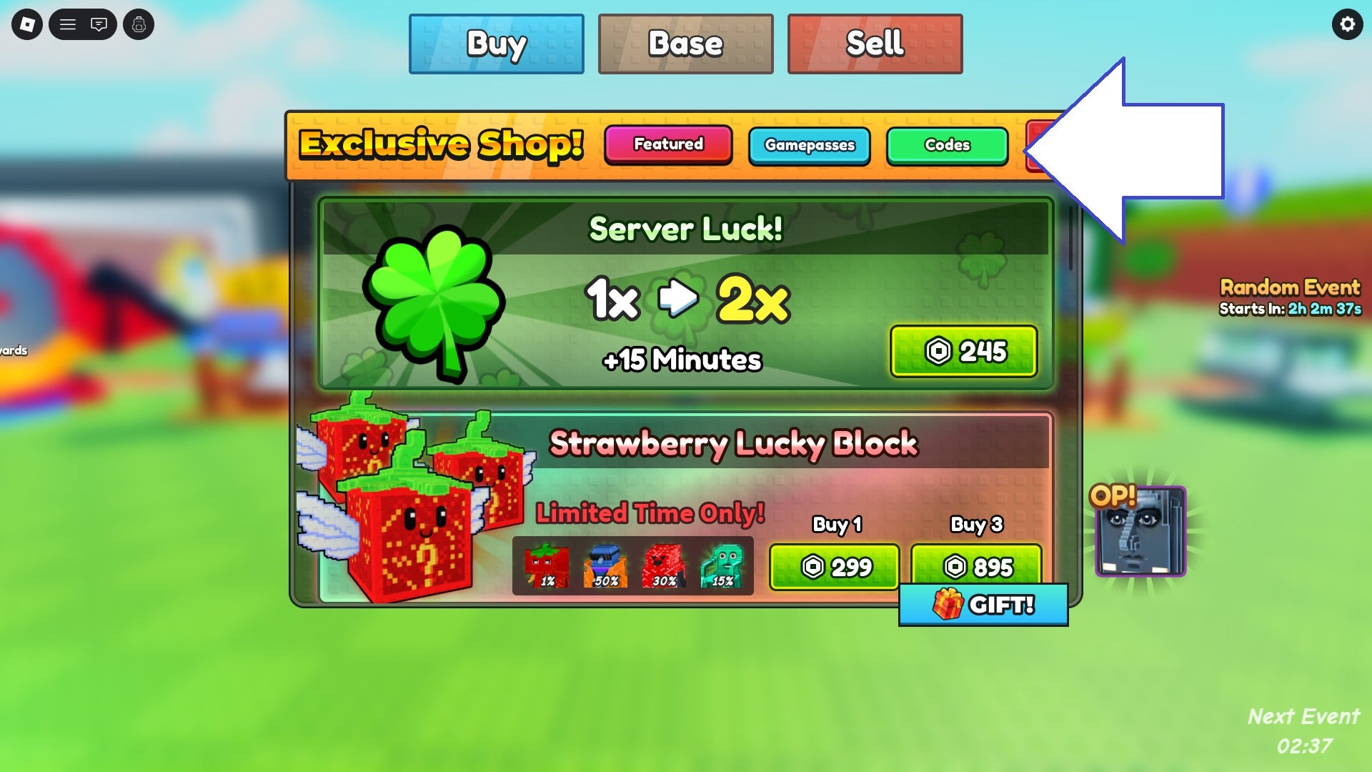 Code Names Luck Latest Be a Lucky Block codes | VG247