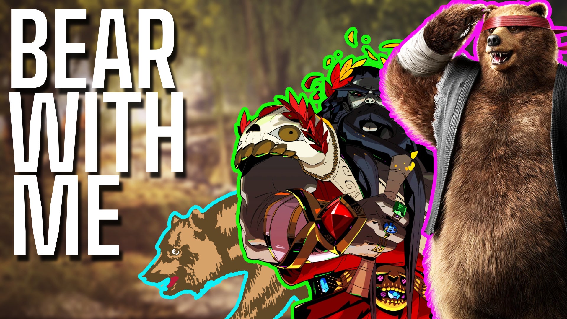 Some bears in video games, alongside text about bears, for our podcast about bears. - 1