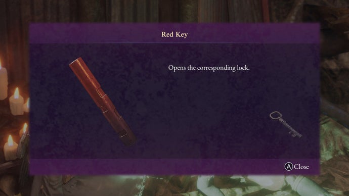 Beast Of Reincarnation: Red Key location
