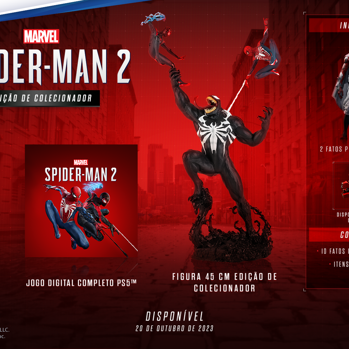 Marvel's Spider-Man 2 Edição Colecionador custa 249 euros Marvel's Spider-Man 2 Edição Colecionador custa 249 euros