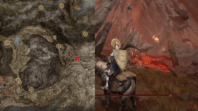 La ubicación de Igon's Bell Bearing en Elden Ring Shadow Of The Erdtree.