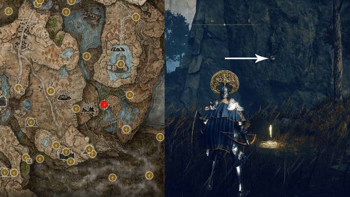 The location of the Moldmonger’s Bell Bearing in Elden Ring Shadow Of The Erdtree.