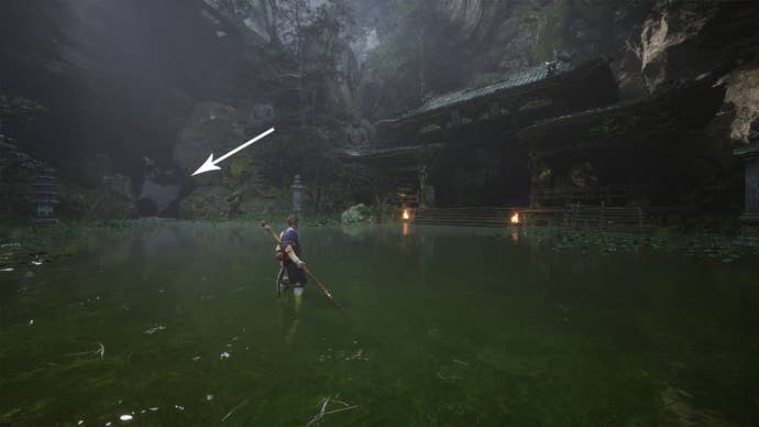 The Whiteclad Noble boss arena in Black Myth Wukong.