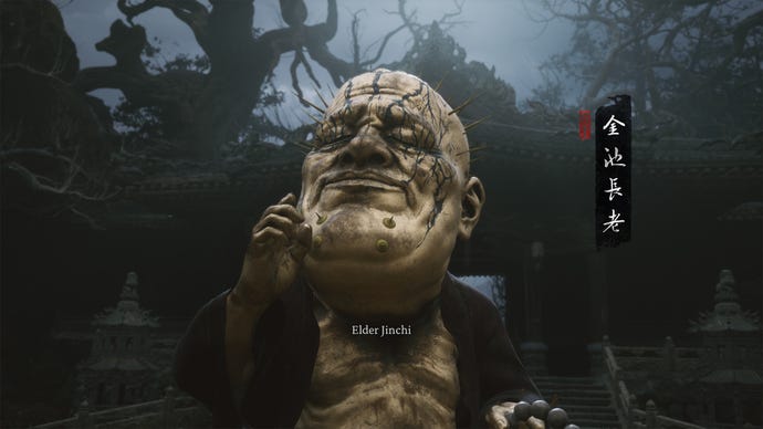 El jefe del élder Jinchi en Black Myth Wukong.