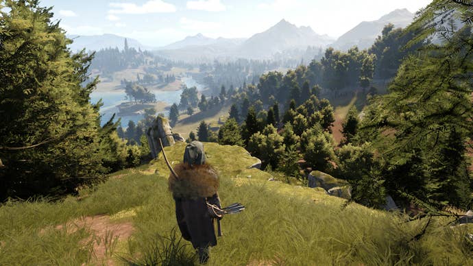 Overlooking a beautiful mountainous vista in Bellwright.