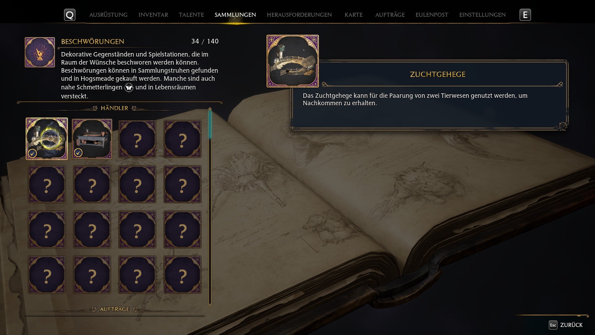 Hogwarts Legacy Alle Rezepte, Samen und Zauberanweisungen, die ihr finden und freischalten