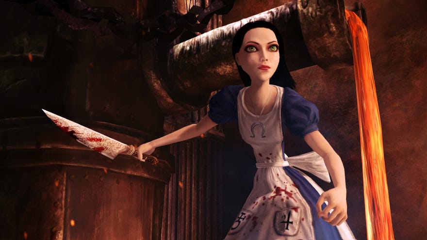 Alice holds a knife in Alice: Madness Returns