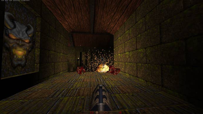 A screenshot from Quake.