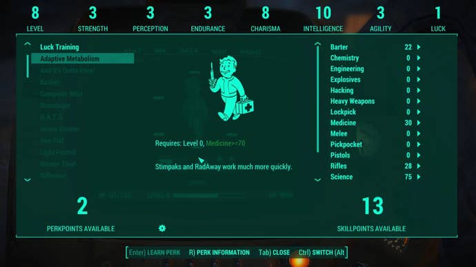 A perk from Be Exceptional in Fallout 4.