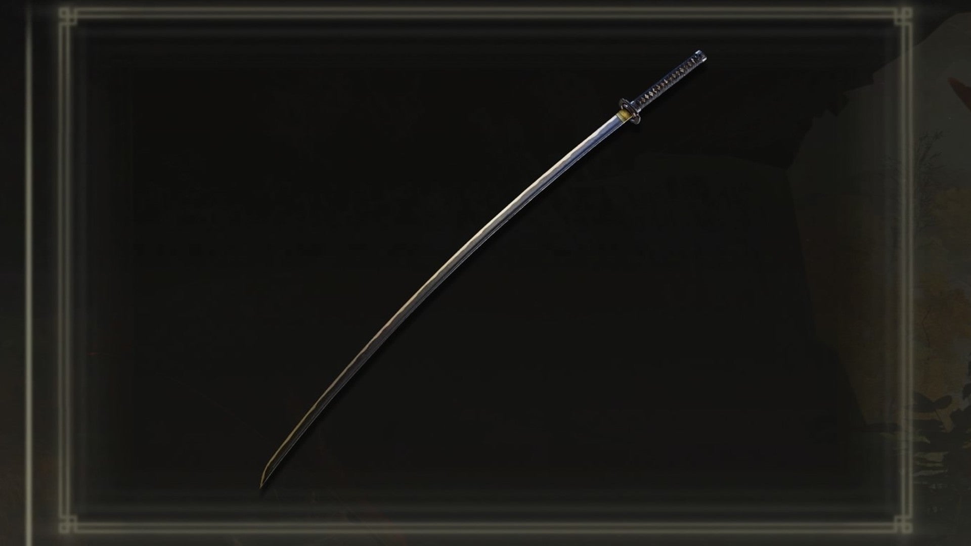 A close-up of the Nagakiba katana weapon icon in the inventory of Elden Ring. - 5
