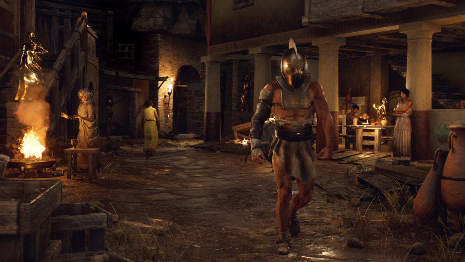 Citizens of The Forgotten City walk the streets in one of the best PS5 RPG games - 13