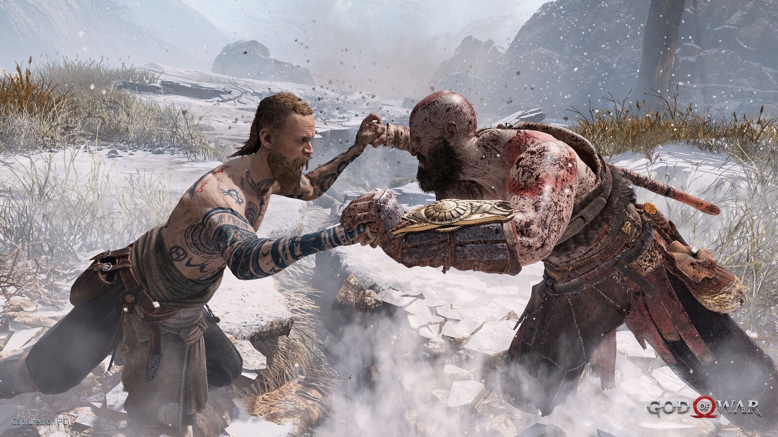 Kratos fights Baldur in one of the best PS5 games, God of War - 24