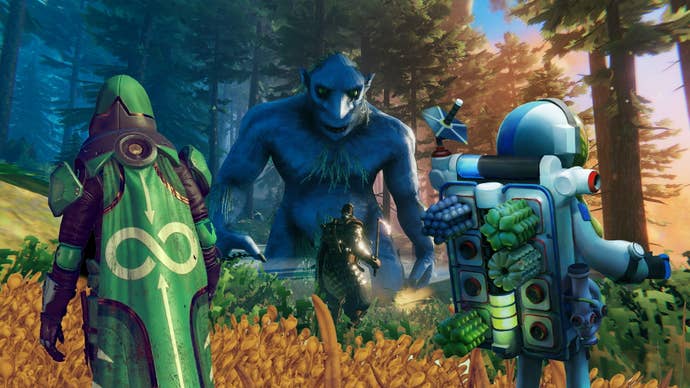 Artwork from Valheim, No Man’s Sky and Astroneer form the header for our best survival games list