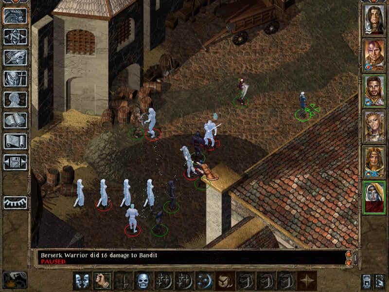 Baldur's Gate II Shadows of Amn PC Game - battle between