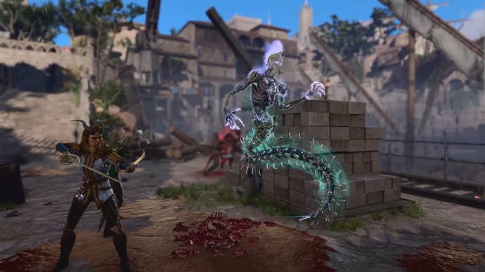 A Hexblade Warlock and their cursed creature in BG3