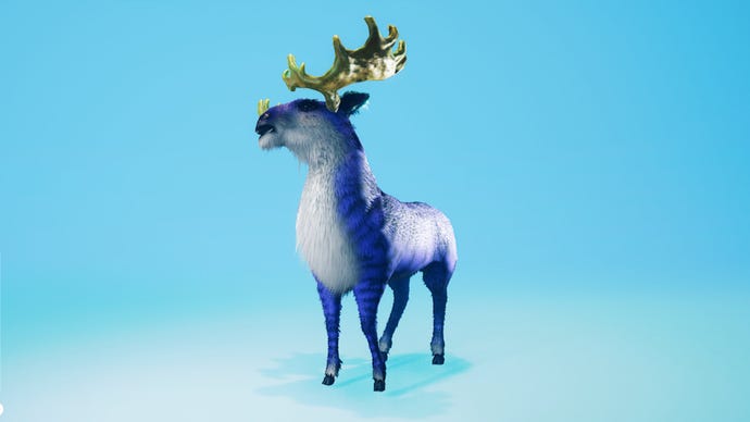 A Biomutant screenshot of the Abo Gnoat mount.