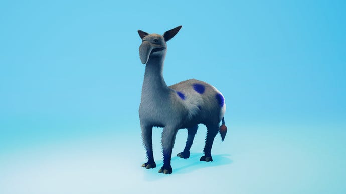 A Biomutant screenshot of the Miff Gnoat mount.