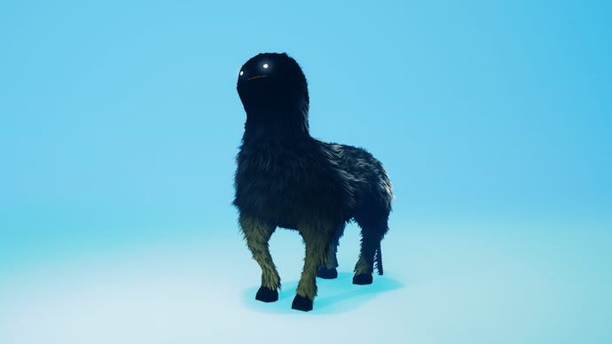 A Biomutant screenshot of the Surfipelago Gnoat mount.