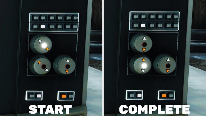 An example of a rotation puzzle in Biomutant.