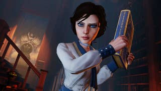 BioShock Infinite's Elizabeth holds a book.