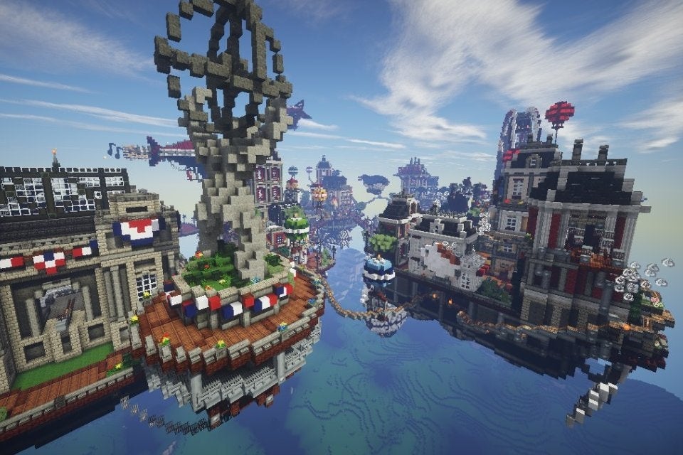Bioshock Infinite: Columbia recriada em Minecraft | Eurogamer.pt
