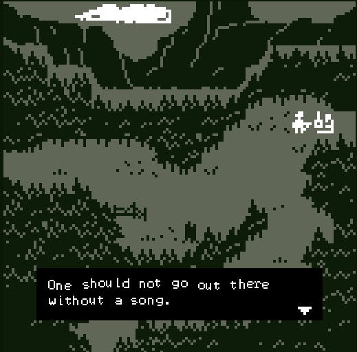 A monochrome forest landscape from In the pines, in the pines, where the sun never shines