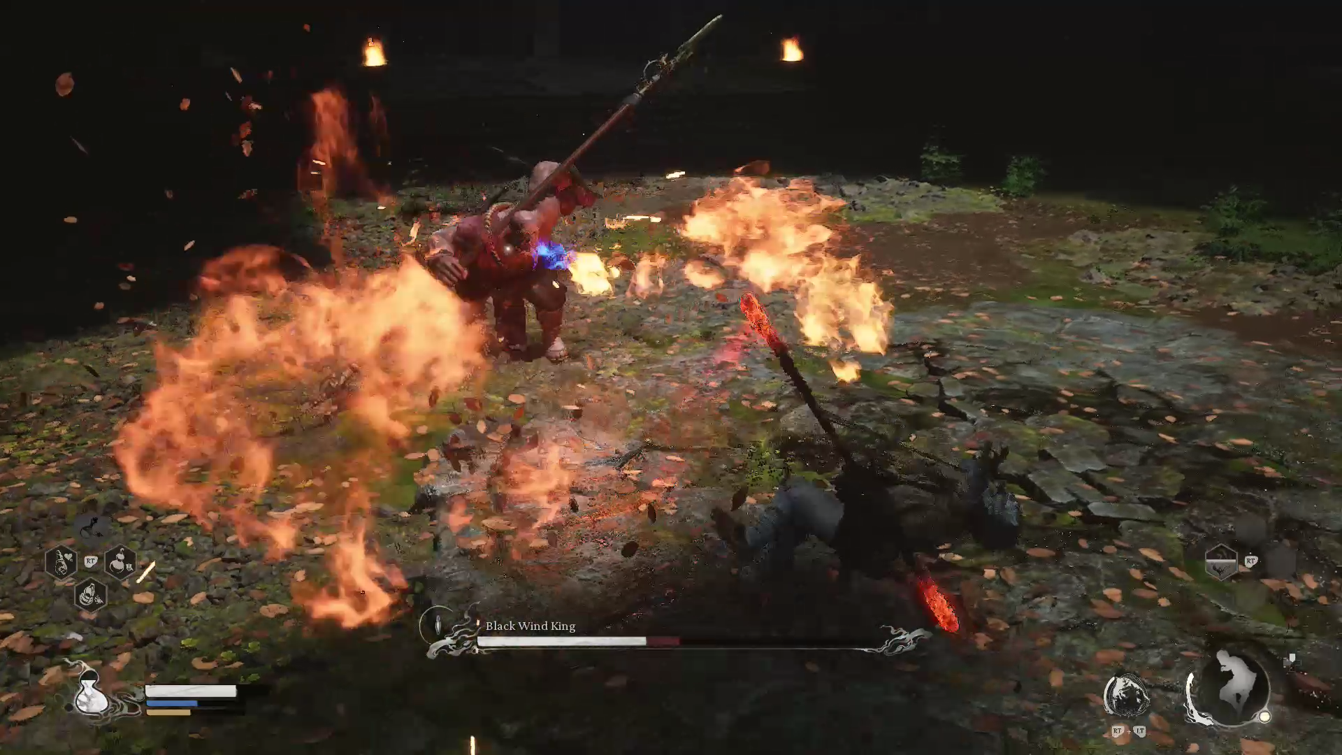 Black Wind King breathes fire