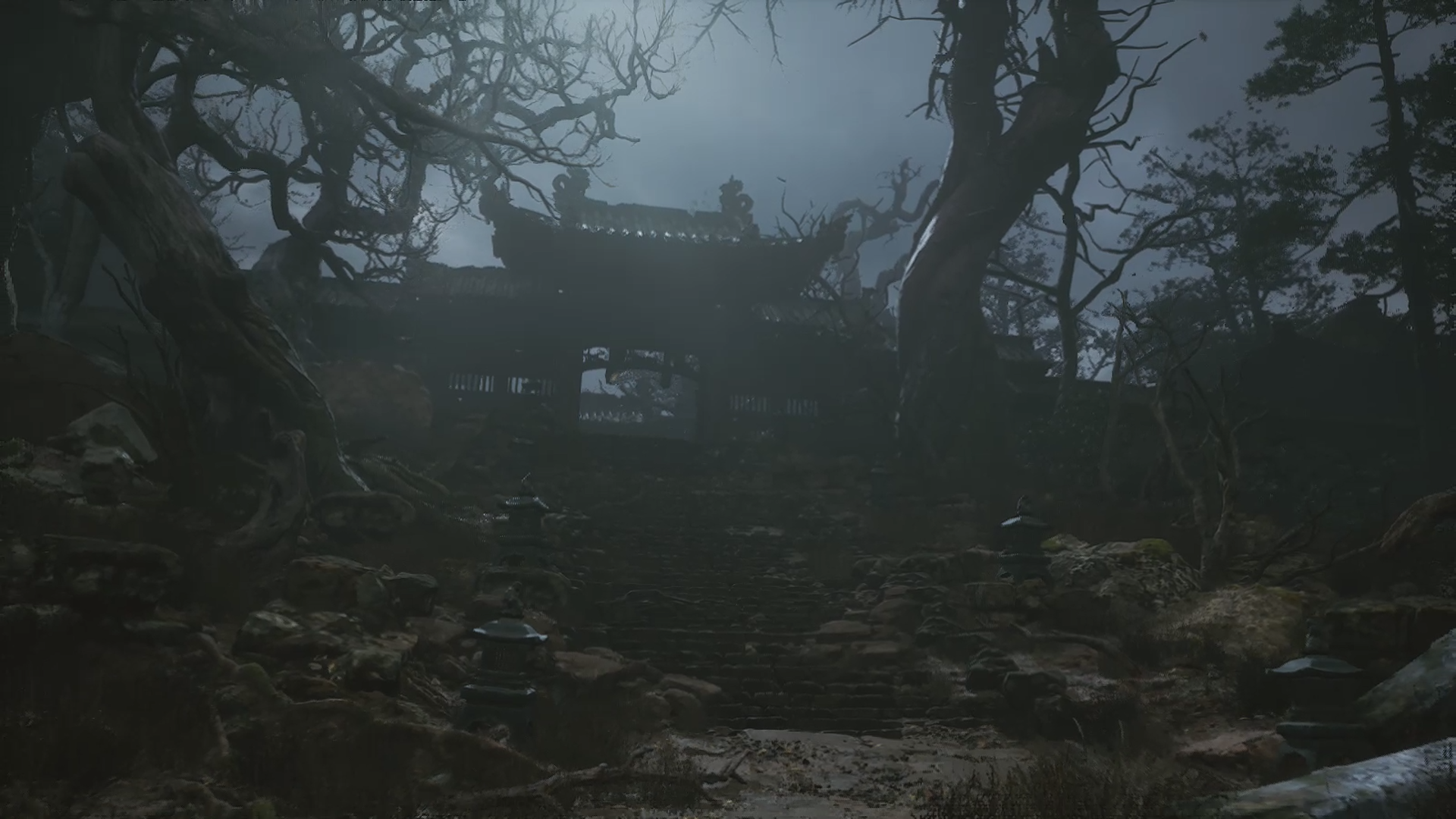 Steps heading up to Ancient Guanyin Temple