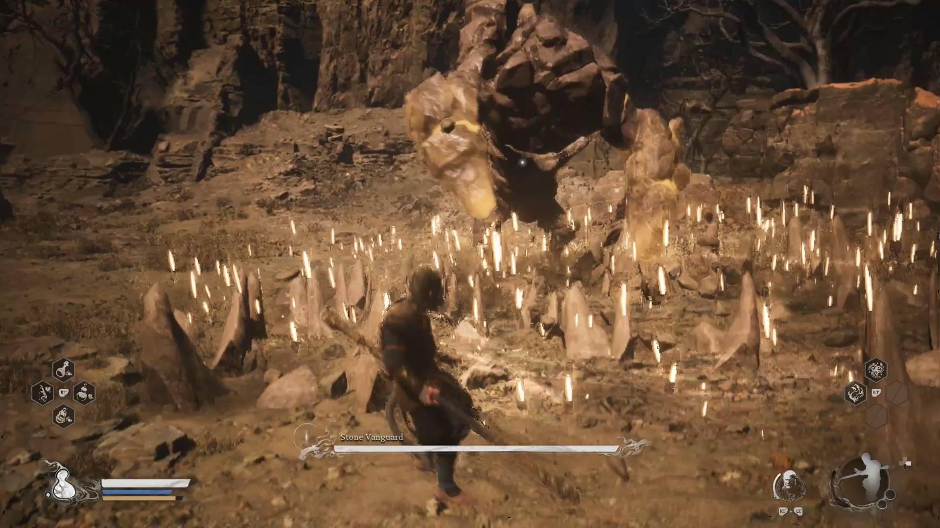 Stone Vanguard unleashing ground-based AOE spike attack