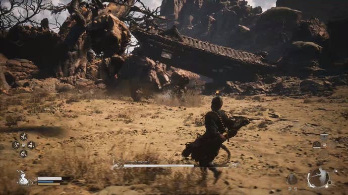 Stone Vanguard from a distance summoning smaller rock creatures who fling themselves towards Destine One